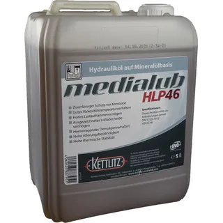 KETTLITZ-Medialub HLP 46 Hydrauliköl auf Mineralölbasis - 5 Liter Gebinde