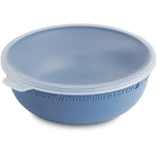 Rotho Tresa Schüssel Deckel, lebensmittelechter Kunststoff (PP) BPA-frei, blau/transparent, 1.02l, 18.2 cm