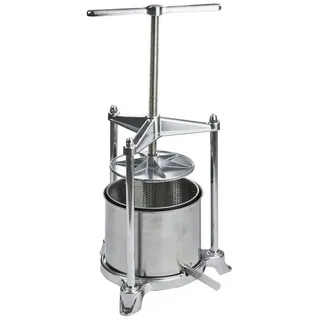 DEMA Obstpresse Edelstahl Obstpresse - Apfelpresse - Weinpresse - Beerenpresse - Saftpresse - Fruchtpresse 5 Liter (1 St)