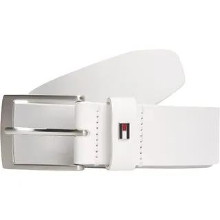 Tommy Hilfiger Gürtel Leder 3,5 cm breit Weiß 125