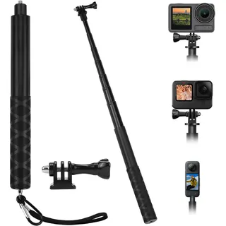 BHHTBB Kompatibel mit Insta 360 150cm Unsichtbarer Selfie Stick aus Kohlefaser, Extendable, Kompatibel für Insta360 X4/X3/ONE X2/RS, Kompatibel für DJI Osmo Action, Kompatibel für GoPro Hero