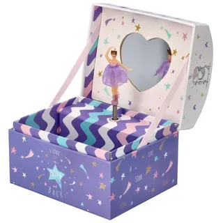 adam toys Spieluhr für Kinder Spieluhr-SCHMUCKDOSE „FREUNDE” Schmuckkästchen - Musikalische Schmuckschatulle mit drehender Ballerina - Spieluhr Baby „Für Elise“-Melodie