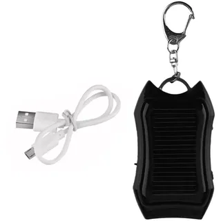 Solar Powerbank 1500mAh Backup Leistung Der Solar Bank, Solar Ladegerät Für Handys, Tablets, Elektronische Geräte, Notstromversorgung Mit 3 LED-Leuchten, Tragbares Solar Ladegerät Mit Karabiner