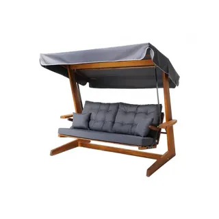 pemode furniture Pemode Hollywoodschaukel Sia 2400 Anthrazit | Iroko-Holz