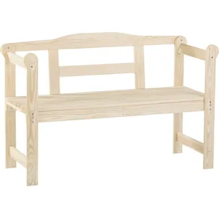 iWerk Holzbank Kiefer natur 118 x 43,6 x 73,5 cm