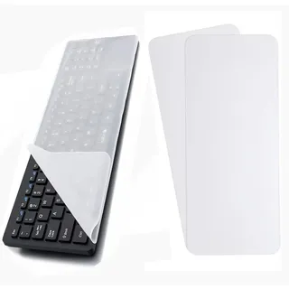 Tastaturschutzfolie aus Silikon,2 Stück Computer Tastatur Schutzfolie Tastatur Staubschutz kompatibel mit 15-17 Zoll Laptop, Universal & Wasserdichter