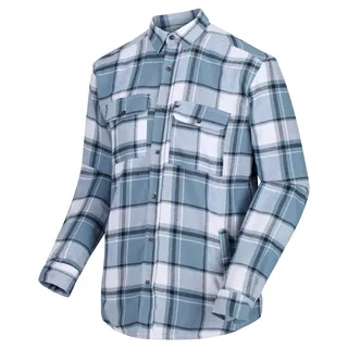 Regatta Herren Tygo Shacket Coolweave Baumwolle Kariert Fleece Gefüttert Overshirt Shirts