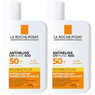 2x La Roche Posay Anthelios Invisible Fluid LSF 50+ 2x50 ml Flüssigkeit