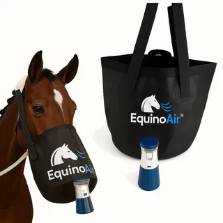 MAVURA EquinoAir Pferdeinhalator & Maske | Inhaliergerät | Mobil leise bei Husten & COB