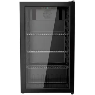 Yuna Cool-View GKS90 Getränkekühlschrank 89 l 830 mm hoch Schwarz