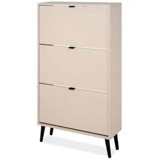 furn.design Schuhkipper 70 x 125 x 70 cm beige / beige matt