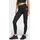 Essentials Linear Cotton Leggings Black White XS