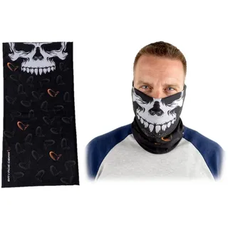 Savage Gear Skull Tec-Tube One Size Black - Multifunktionstuch, Schlauchschal, Gesichtstuch, Kopfband