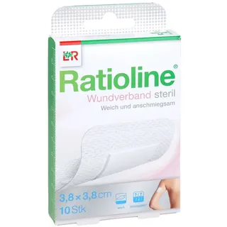 Lohmann & Rauscher Ratioline Wundverband 3.8x3.8cm steril 10 st