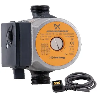 Barberi Ersatzpumpe Grundfos UPS Solar 15-70 130 für thermische Solaranlagen mit 3 konstanten Drehzahlen. Komplett mit 3-poligem Kabel. G 1'' AG