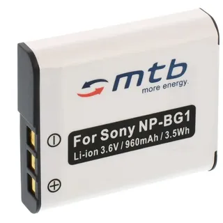 mtb more energy NP-BG1 Akku für Sony Digitalkameras Kamera-Akku kompatibel mit Akku-Typ Sony NP-BG1 960 mAh (3,6 V)