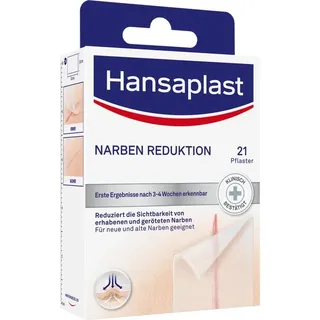 Hansaplast Narben Reduktion Wundpflaster transparent 38 x 68 mm 21 St.