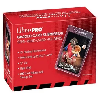 Ultra Pro - Semi-Rigid Card Holders with 1/2" Lip Tall Sleeves 200ct