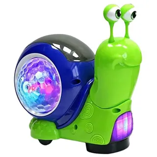 CRGANGZY for Luminous Snail Toy, Leuchtete Musikschneckenspielzeug - Interaktives Walking Spielzeug for Kinder, Musik Baby Krabbel Spielzeug for Kleinkinder for ab 3 Jahren Junge Mädchen