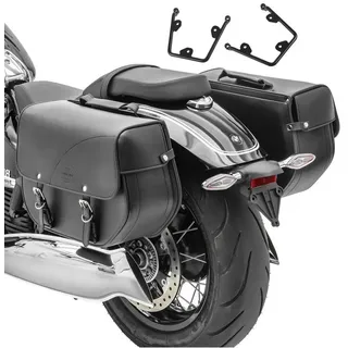 OEM Set 2x Satteltaschen mit Halter kompatibel mit Kawasaki Vulcan S 15-25 Oregon