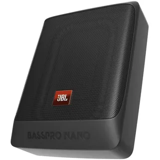 JBL BassPro Nano Aktiv Untersitz Subwoofer flach Bass Fernbedienung 200 Watt