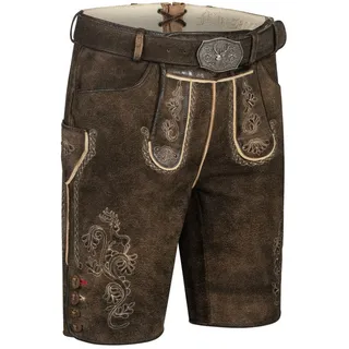 Nübler Trachtenlederhose Lederhose kurz Hansi in Braun von Nübler braun 50