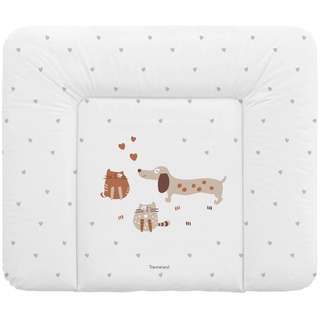 Träumeland Wickelauflage & Dogs, 85x75 cm beidseitig verwendbar, schadstoffgeprüft, abwischbar, Pflegen, Wickeln, Wickelauflage