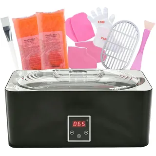 BACTIBLAST 4000ml Paraffinbad für Hände und Füße, Paraffinbäder mit LED-Temperaturregelung, Tiefenfeuchtiges Hautpflege Paraffinwachs Set, Paraffinbad gerät für Arthritis-Linderung
