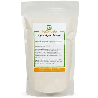 buXtrade Agar Pulver vegane Gelatine 0,5 kg