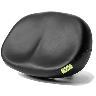 SachsenRAD Nasenloser Fahrradsattel mit Reflektor für Damen und Herren – extra Polsterung und Komfort, breites Fahrradsitzkissen, übergroßer, bequemer Fahrradsitz für E-Bikes, Cruiser-Bikes