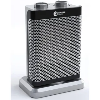 Balter Heizlüfter Energiesparend Leise, 1500W Heizstrahler, Heizung innenraum Bad, 15-35°C, 3 Stufen, Elektroheizung mit 40° Oszillation, Timer,