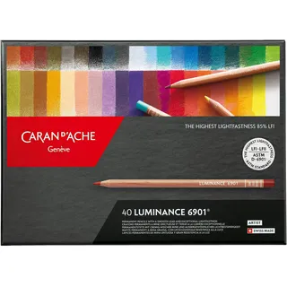 Caran d‘Ache Luminance 6901 - 40 Künstlerfarbstifte