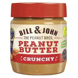 Bill & John Peanut Butter, crunchy, 350G
