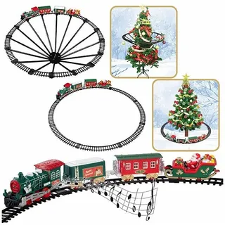 Playtastic Batteriebetriebener Zug für Weihnachtsbaum, mit Sound & Licht-Effekten