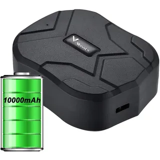 GPS Tracker Auto ohne ABO 150 Tage Standby, Echtzeit-Tracking, wasserdicht, Anti-Verlust-Alarm für Auto, LKW, Boot mit kostenloser App/Web