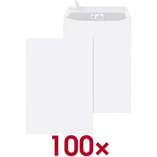 MAILmedia Versandtaschen DIN C4 ohne Fenster weiß 100 St.