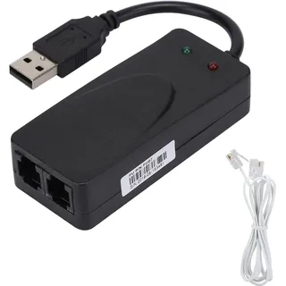 Leatikall USB 2.0 56K Fax Modem, Dual Port Externes Modem Treiber für dow 7/8/10 Auto Dial Antwort Retrai