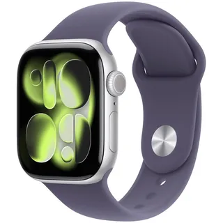 Apple Watch Series 11 GPS 42mm Silver Aluminium Sport Band purple fog S/M