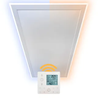 Heidenfeld Infrarot-Deckenheizung HF-HP500 mit Licht 800 W