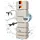 Slim Wandtank Set 2 x 350 l inkl. Doppelauslaufhahn + Fallrohranschluss sandbeige