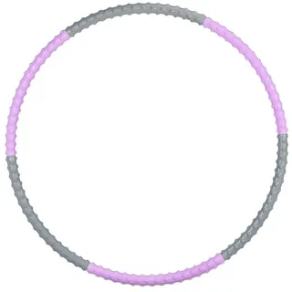Relaxdays Hula Hoop Reifen, Erwachsene lila/grau