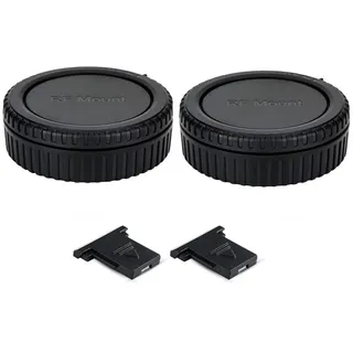 2 Stück RF Mount Gehäusedeckel & Objektivdeckel (hinten) Kit für Canon | für Canon EOS R100 R50 R50V R50 V R10 R8 R7 R6 Mark V III II R5 R3 R1 R RP & mehr RF Mount Kamera Objektiv