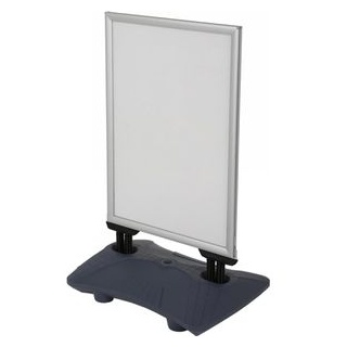 Update-Displays Kundenstopper »WindPro Lite« A0, silver silber, update displays, 90x149x56 cm