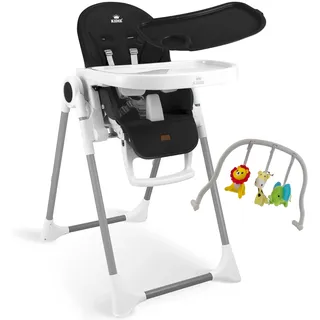 Kidiz KIDIZ® 3in1 Hochstuhl Kinderhochstuhl inkl. Spielbügel Babyliege Kombihochstuhl Babyhochsitz ,7 höhenverstellbar Verstellbare Rückenlehne mitwachsend ab 0 Monate bis 6 Jahre Babystuhl