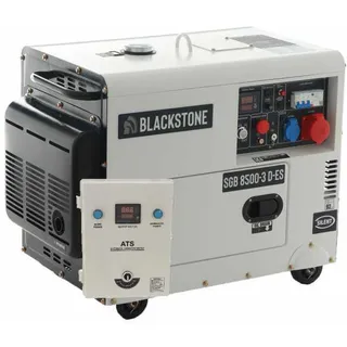 Blackstone SGB 8500-3 D-ES - Leiser Diesel-Stromerzeuger mit AVR-Regelung 6.3 kW - Dauerleistung 6 kW - 400V + ATS