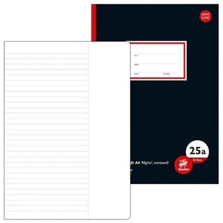 Staufen Staufen® Schulheft Oberschule 9,0 cm Rand Lineatur 25a liniert DIN A4 20 Blatt, 1 St.