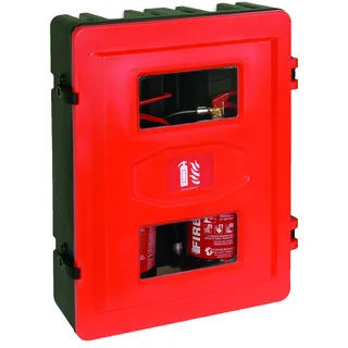 Jonesco Hs72 Doppelschrank für Feuerlöscher, 2 kg x 6/9 kg, Rot