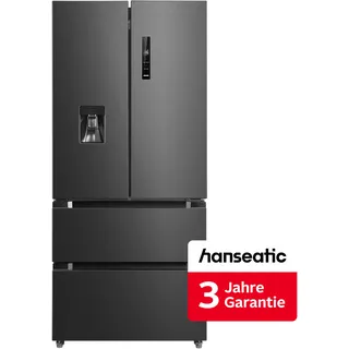Hanseatic HFD18983DWDBI French Door (512 l, 1898 mm hoch, Schwarz)