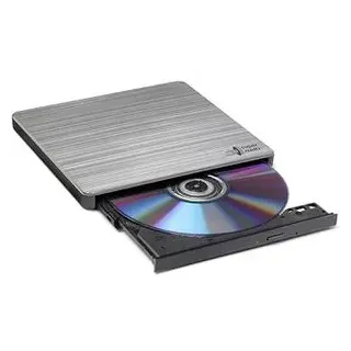 Hitachi-LG Brenner GP60NS60, DVD-Laufwerk, silber, extern, SLIM, USB 2.0, für CD und DVD