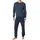 Schlafanzug Basic Blau 56